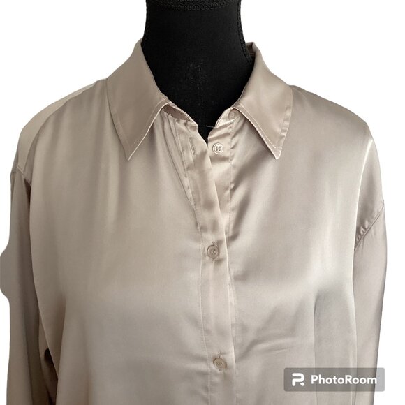 H&M Satin look blouse/tunic Size M - Picture 2 of 7